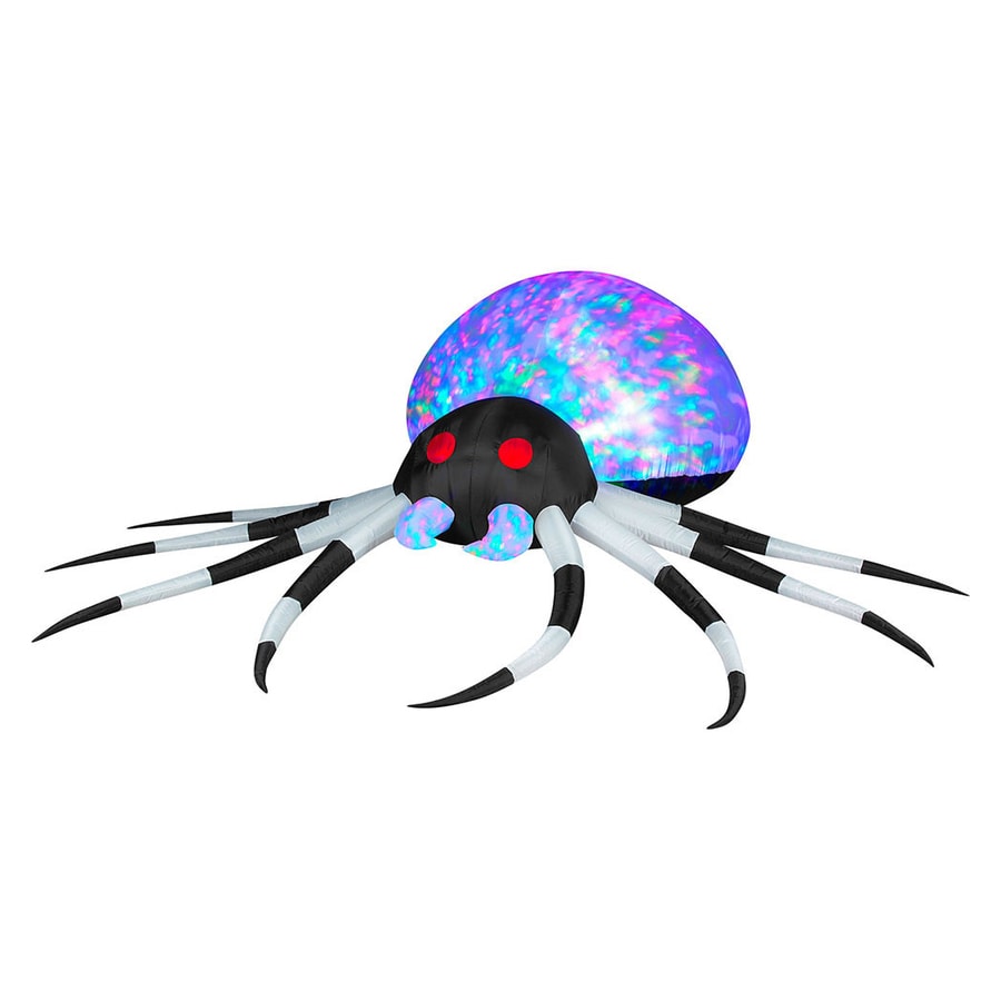 2.6246ft x 8.0052ft Lighted Spider Halloween Inflatable at