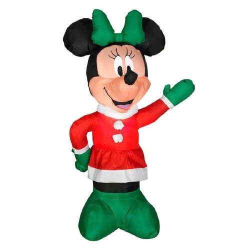 3ft 6.12in Internal Light Minnie Mouse Christmas Inflatable at