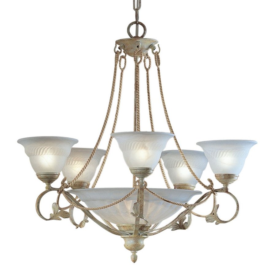 shop classic lighting verona 31-in 8-light ivory vintage alabaster shop classic lighting verona 31-in 8-light ivory vintage alabaster