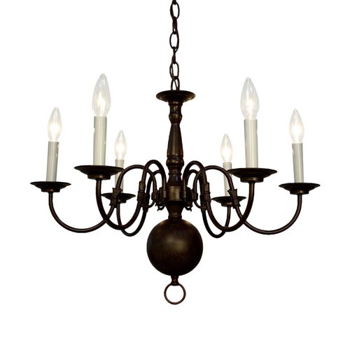 Classic Lighting Classic Williamsburg 24in 6Light Oil Rubbed Bronze