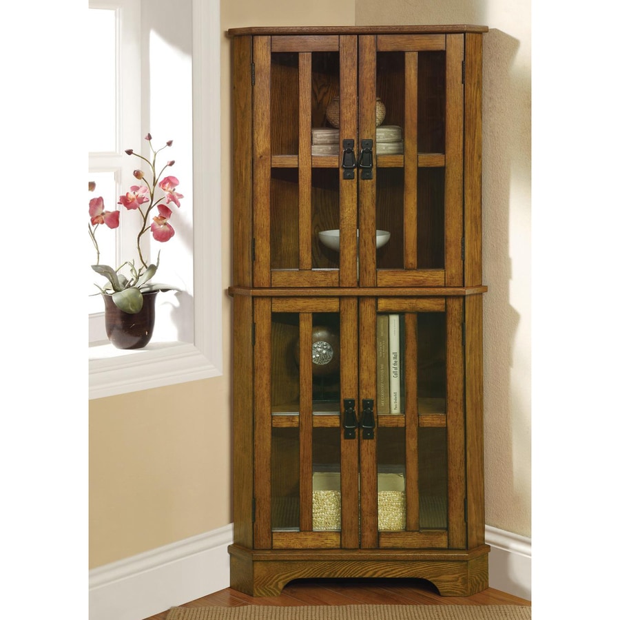 Coaster Fine Furniture Warm Brown Curio Cabinet At Lowes Coaster Fine Furniture Warm Brown Curio Cabinet