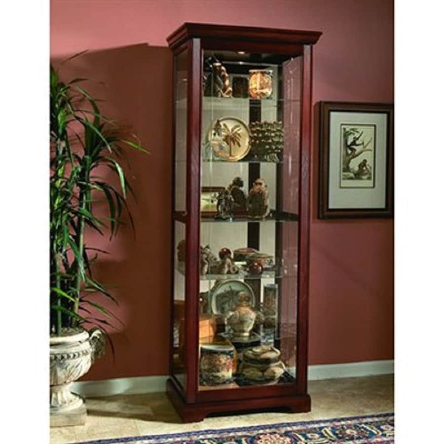 Pulaski Victorian Cherry Curio Cabinet At Lowes Com