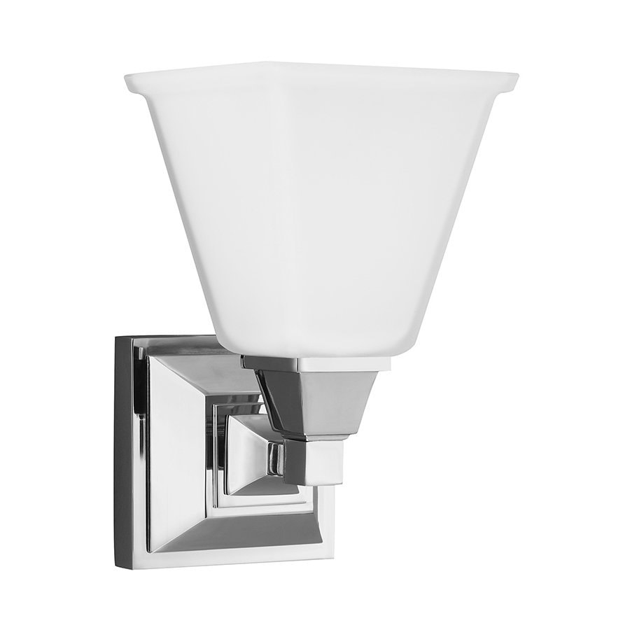 Shop Sea Gull Lighting Denhelm 1-Light Chrome Bell Vanity Light at Lowes.com