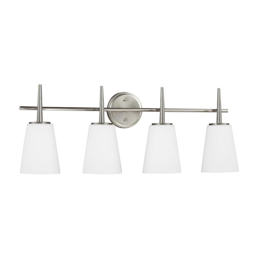 Shop Sea Gull Lighting Driscoll 4Light 30.75in Brushed Nickel Bell