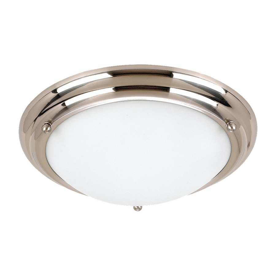 shop portfolio 15 98 in w white flush mount light at lowes shop sea gull lighting centra 15 25 in w brushed stainless flush mount light at lowes shop portfolio 15 98 in w white flush mount light at lowes shop sea gull lighting centra 15 25 in w brushed stainless flush mount light at lowes