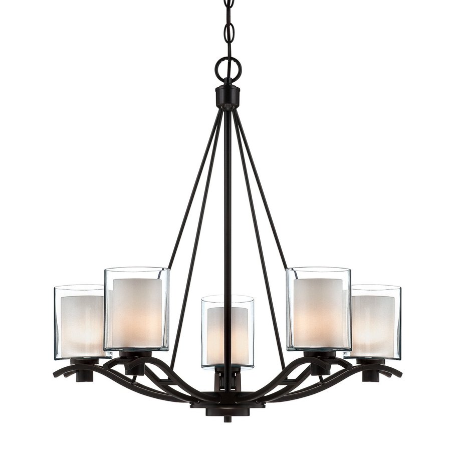 Artcraft Lighting Andover 26 5 In Light Oil Rubbed Bronze Artcraft Lighting Andover 26 5 In Light Oil Rubbed Bronze Shaded Chandelier
