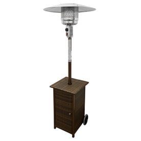 Patio Heaters Accessories At Lowes Az Patio 41000 Btu Mocha Steel Floorstanding Liquid Propane Heater