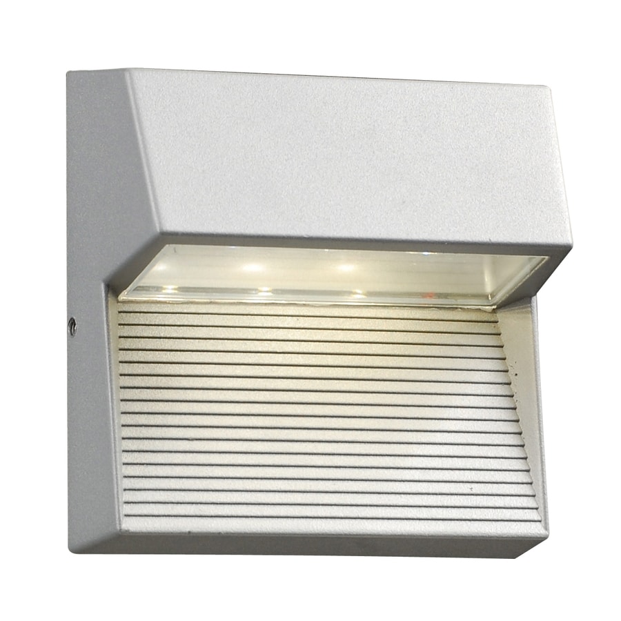 Shop PLC Lighting Faro 6-in H LED Silver Dark Sky Outdoor Wall Light at Lowes.com