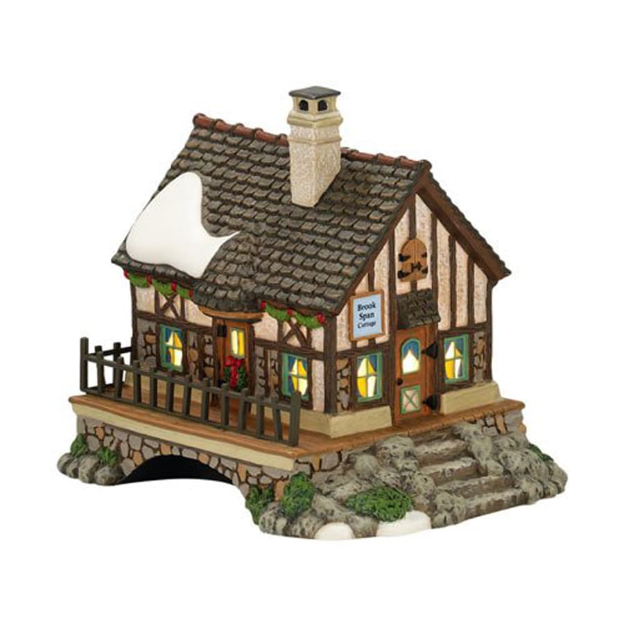 christmas central 1 piece dickens village devon brook span cottage porcelain lighted christmas collectible - Lowes Christmas Village christmas central 1 piece dickens village devon brook span cottage porcelain lighted christmas collectible - Lowes Christmas Village