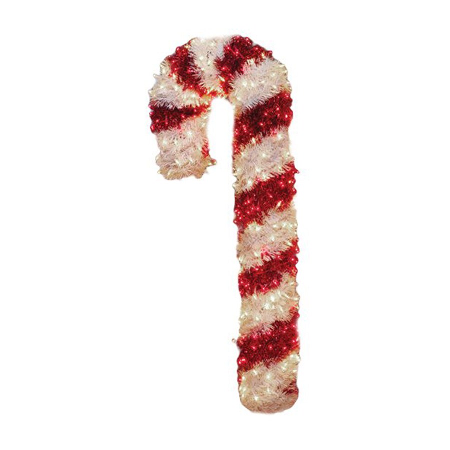 Christmas Central 1-Piece 5-ft Candy Cane Outdoor Christmas Decoration ...