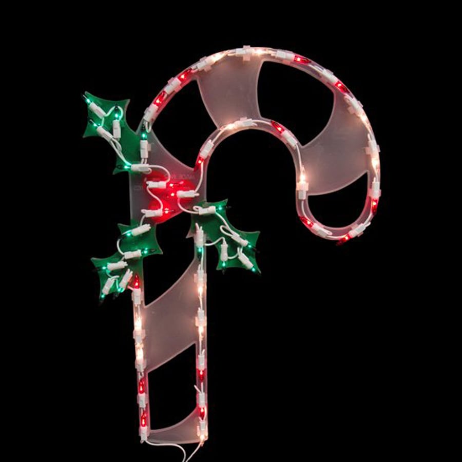 Christmas Central Lighted Candy Cane Outdoor Christmas Decoration With