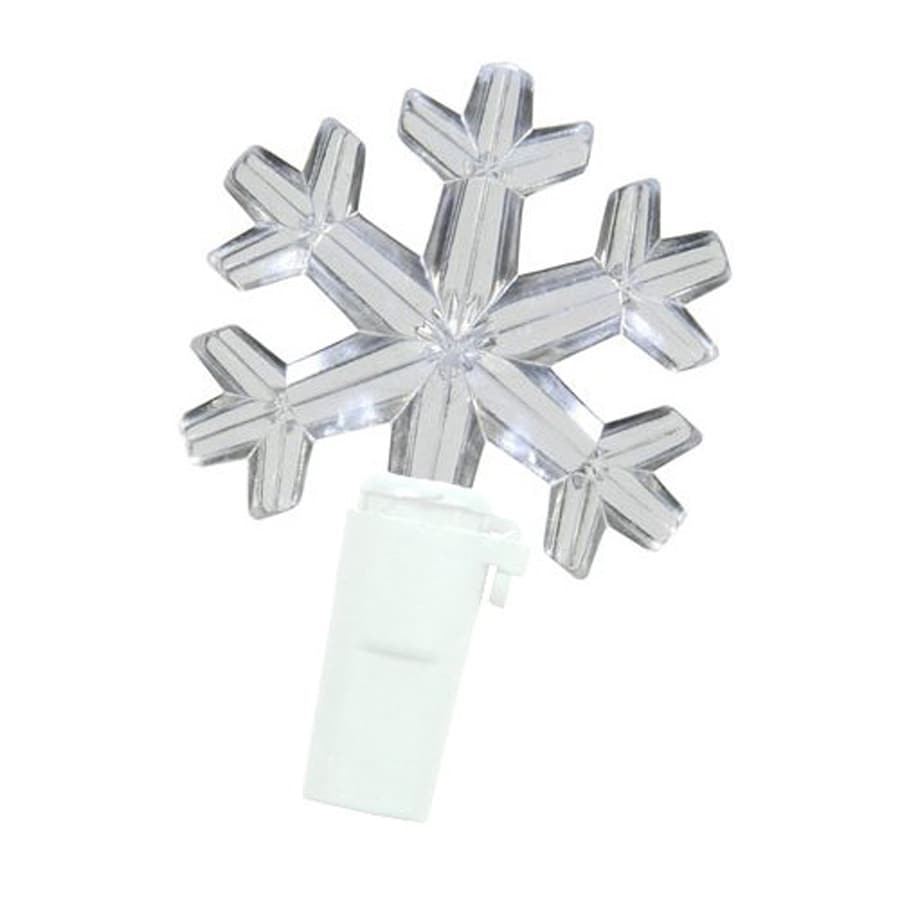 Christmas Central 100Count Indoor/Outdoor Twinkling White Incandescent Snowflake Christmas