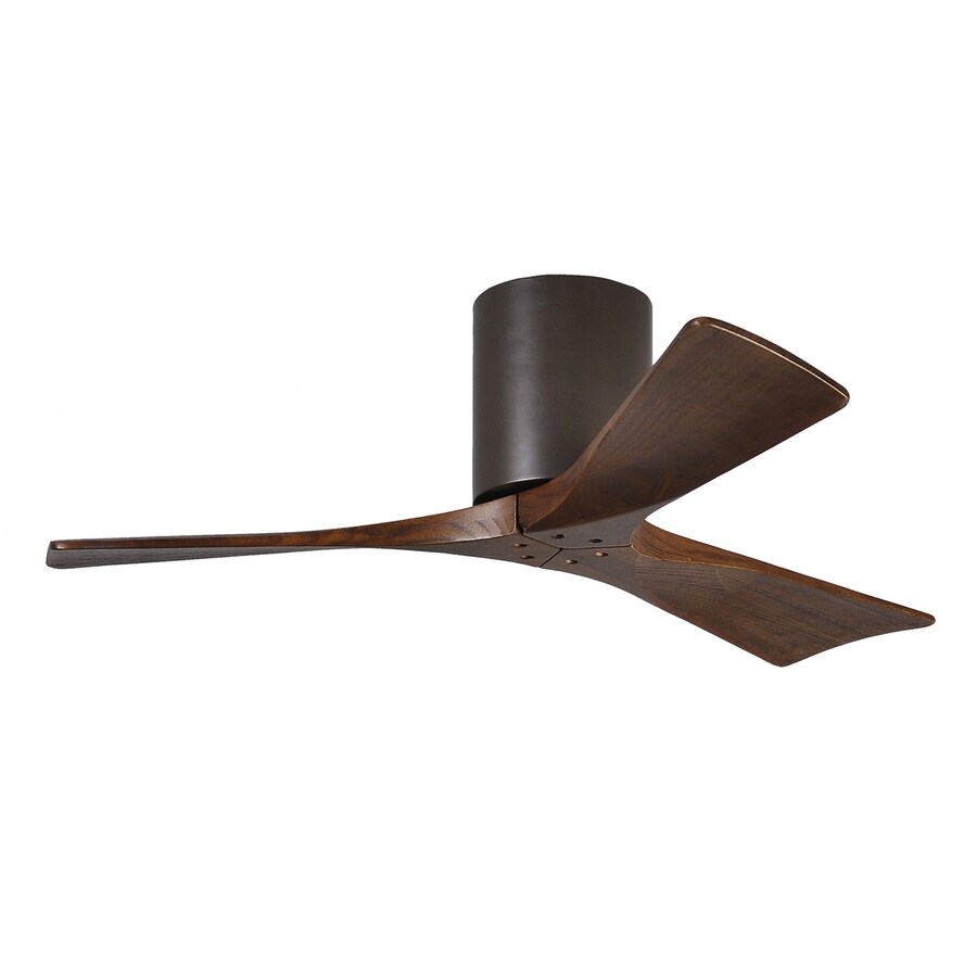 Irene 42-in Textured Bronze Flush Mount Indoor/Outdoor Ceiling Fan ...