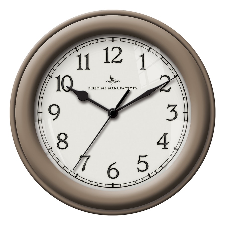 FirsTime Essential Analog Round Indoor Wall Standard Clock at