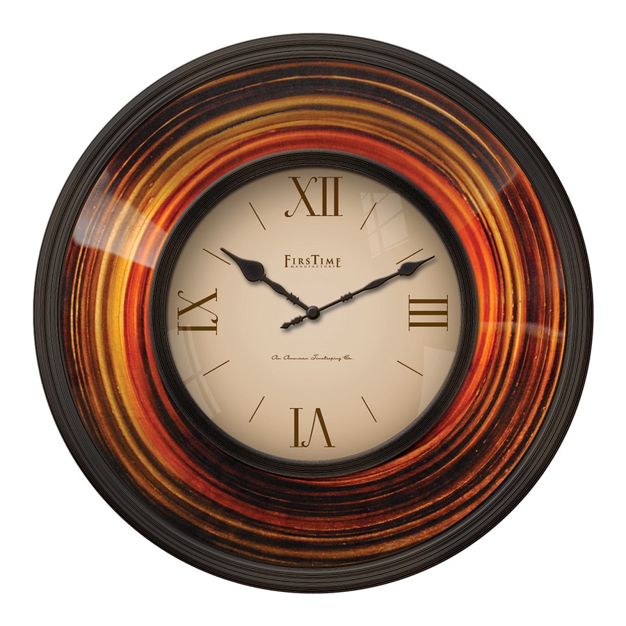 FirsTime Manufactory Luminesce Analog Round Indoor Wall Standard Clock