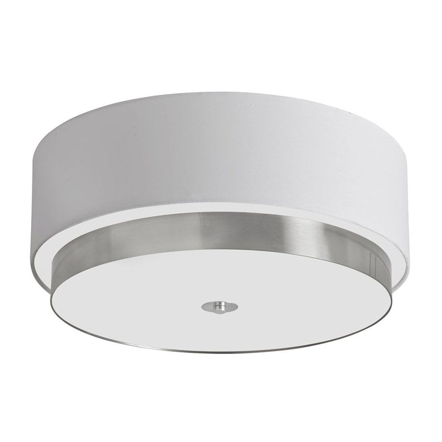 Dainolite Lighting Larkin 20 In W Satin Chrome Flush Mount Dainolite Lighting Larkin 20 In W Satin Chrome Flush Mount Light