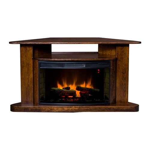 Topeka Innovative Concepts 60in W Cherry Led Electric Fireplace at