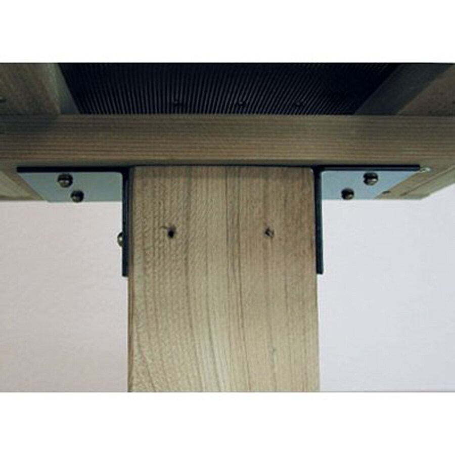 Birds Choice 4In x 4In Steel Bird Feeder Pole Mounting Flange Set at