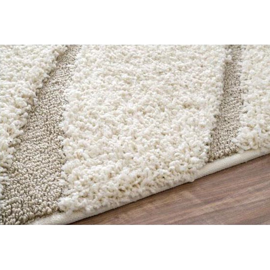 nuLOOM Cream Rectangular Indoor Shag Area Rug (Common: 8 x 10; Actual ...