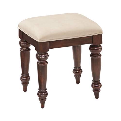 Home Styles 18.5in H Dark Cherry/Natural Rectangular Makeup Vanity
