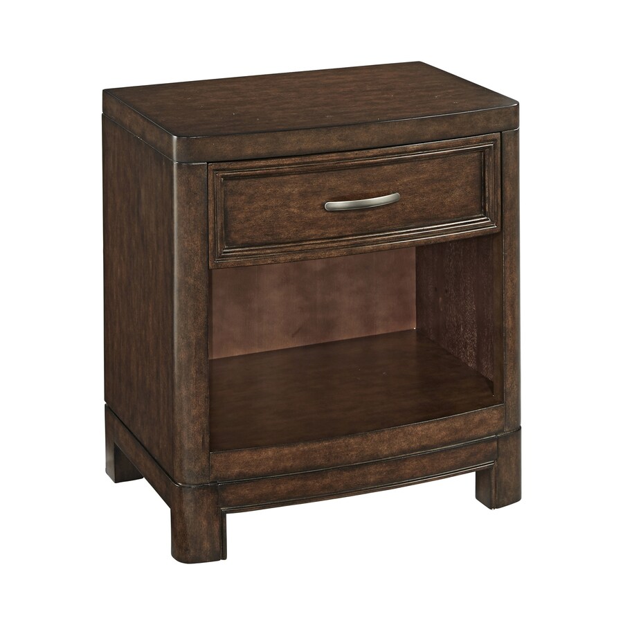 Home Styles Crescent Hill TwoTone Tortoise Shell Mahogany Nightstand