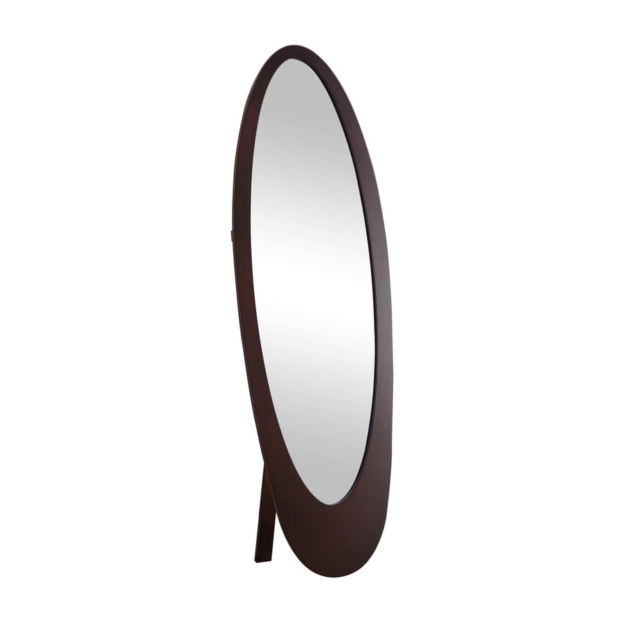 shop monarch specialties cappuccino oval floor mirror at lowes com shop monarch specialties cappuccino oval floor mirror at lowes com