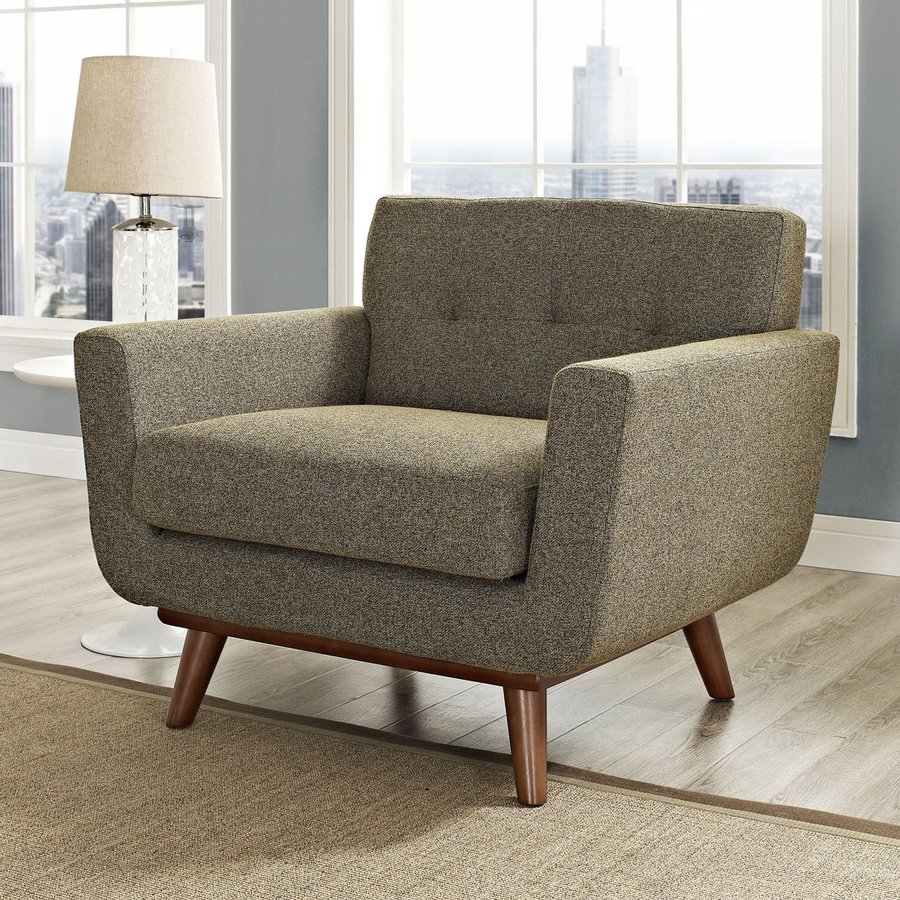 Modway Engage Modern Oatmeal Nylon Accent Chair at Lowes.com