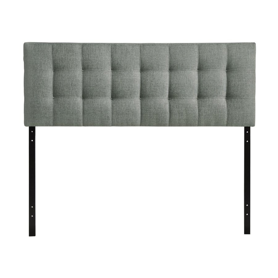 Shop Modway Lily Gray Queen Linen Upholstered Headboard at Lowes.com