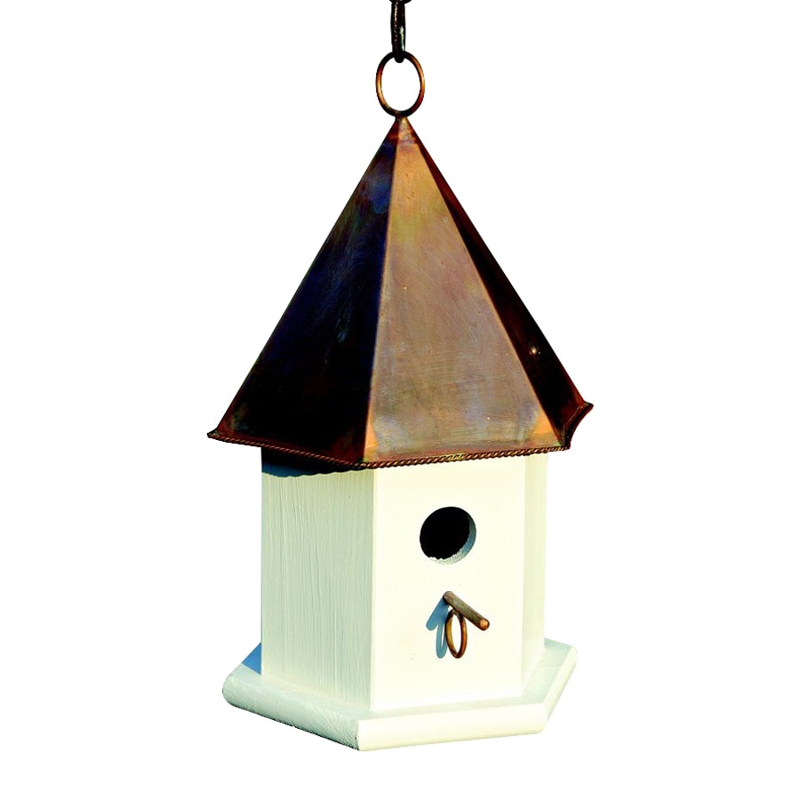 Shop Heartwood 7 In W X 15 In H X 7 In D Brown Copper Bird House At