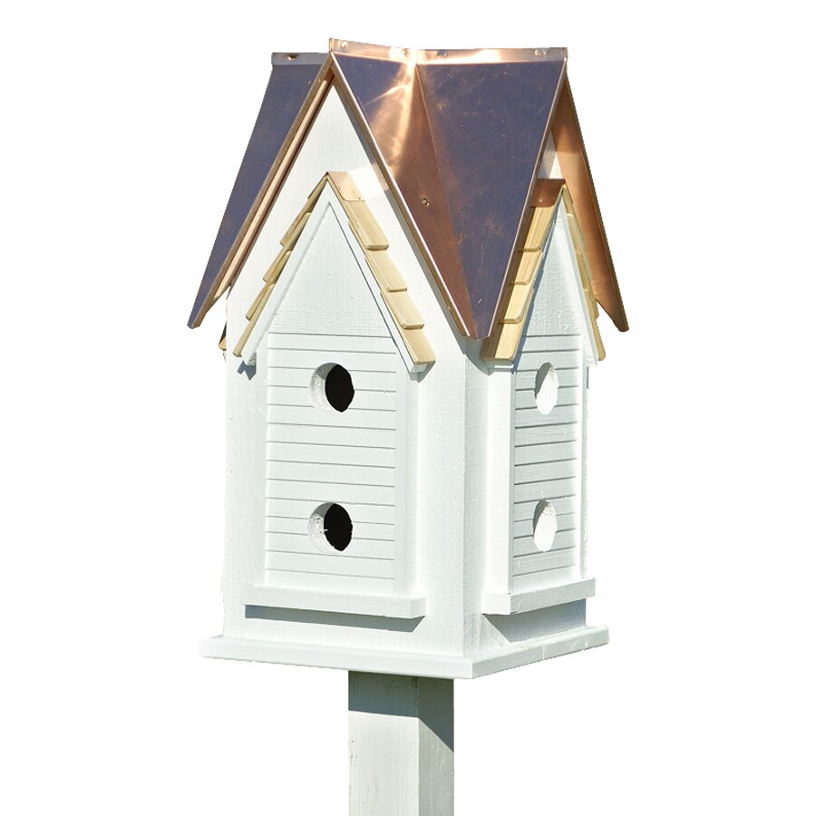 Heartwood 15in W x 27in H x 15in D Bright Copper Bird House at