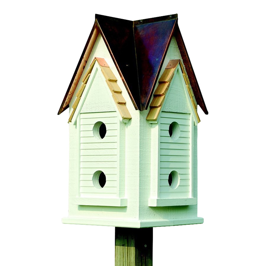 Heartwood 15in W x 27in H x 15in D Brown Copper Bird House at