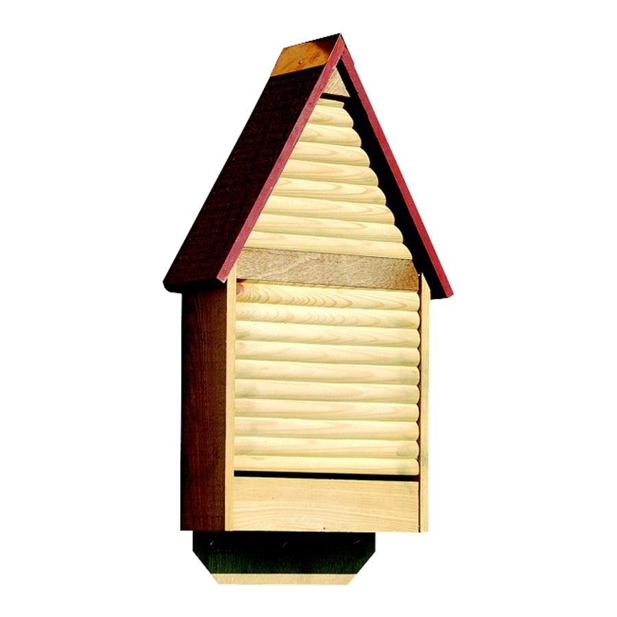 Heartwood 12in W x 22in H x 4in D Red Wood Bat House at