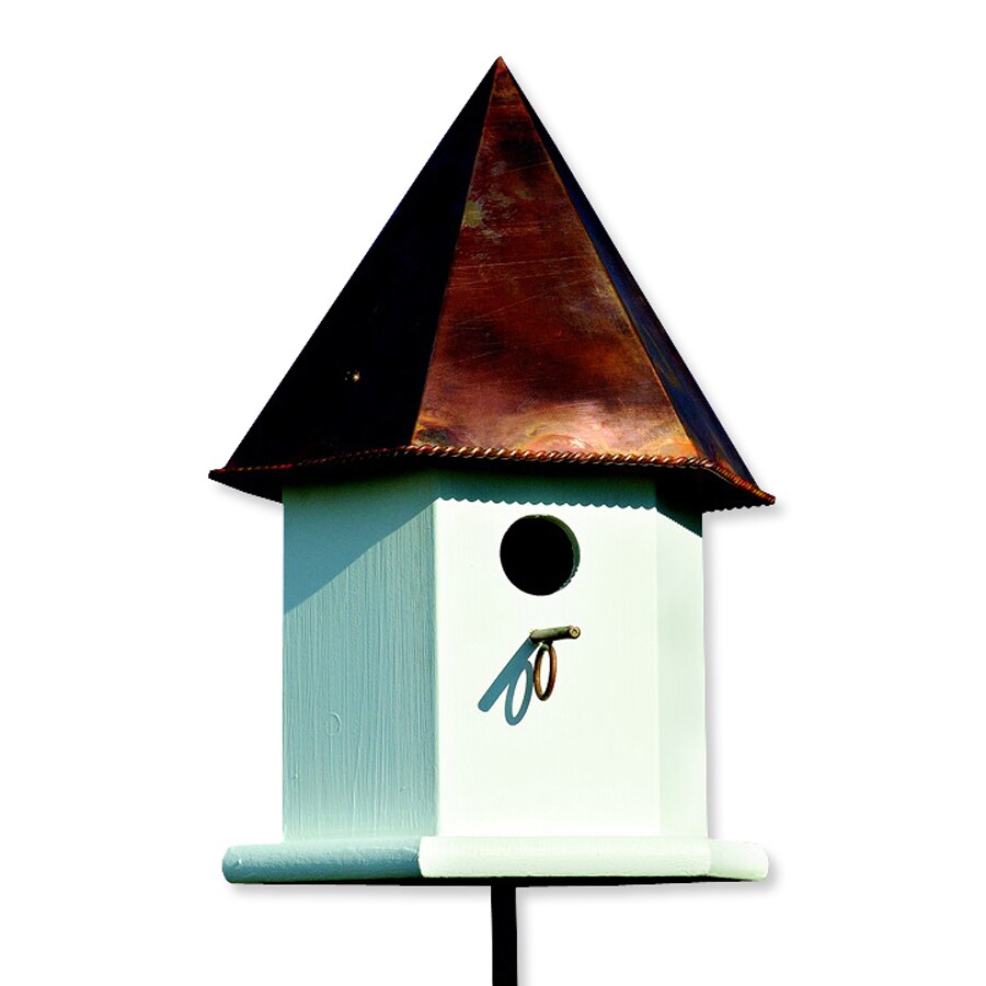 Shop Heartwood 12in W x 18in H x 12in D Brown Copper Bird House at