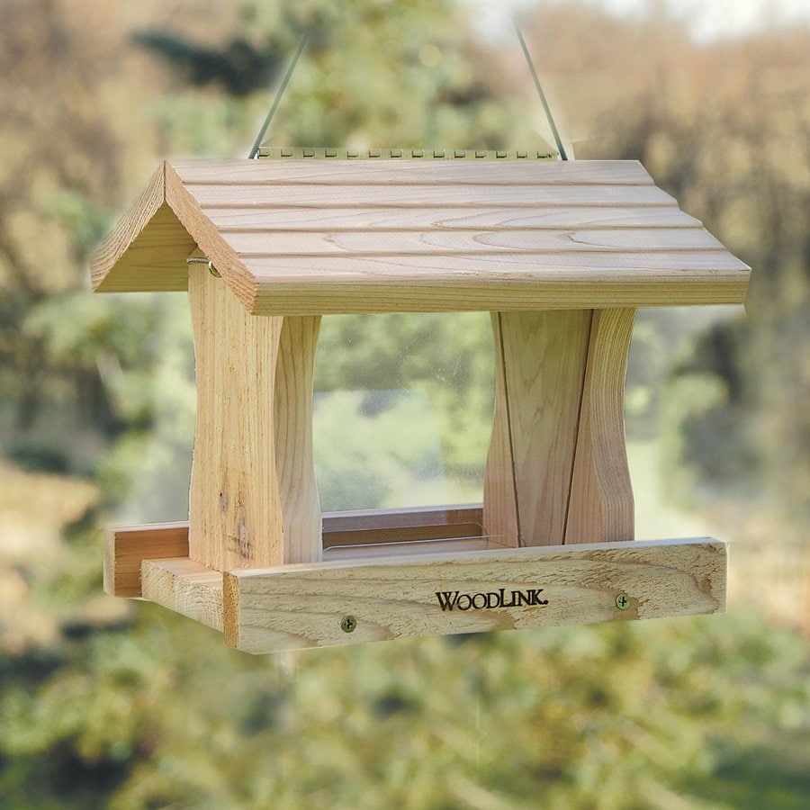 Shop WoodLink Deluxe Cedar Hopper Bird Feeder at Lowes.com