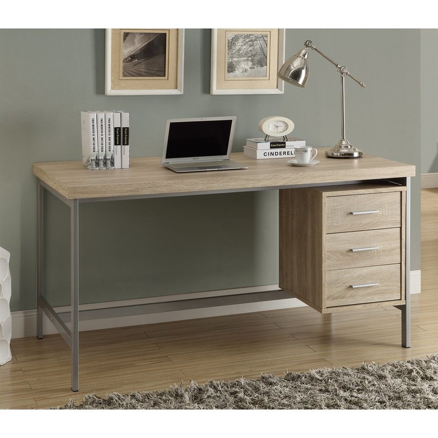 Monarch Specialties Contemporary Natural Reclaimed Computer Monarch Specialties Contemporary Natural Reclaimed Computer Desk