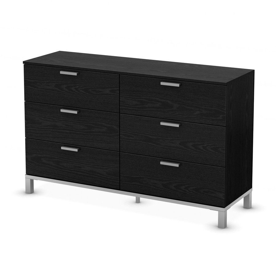 South Shore Furniture Flexible Black Oak 6Drawer Dresser at