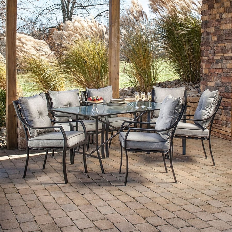 Hanover Outdoor Furniture Lavallette 7-Piece Brown Metal ...