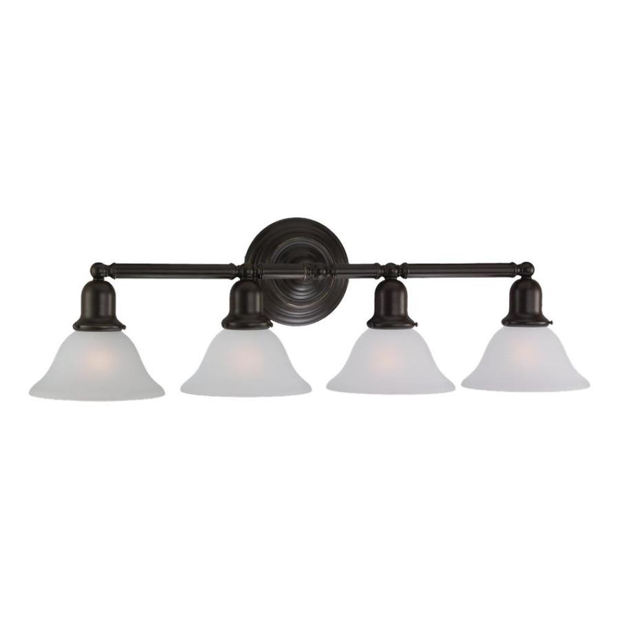 Shop Sea Gull Lighting Sussex 4Light Heirloom Bronze Bell Vanity Light