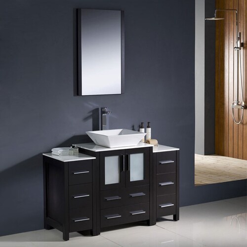 Fresca Torino Espresso Single Sink Vanity with White ...