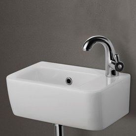 alfi brand white porcelain wall mount rectangular bathroom sink with overflow - Wall Mount Bathroom Sink alfi brand white porcelain wall mount rectangular bathroom sink with overflow - Wall Mount Bathroom Sink