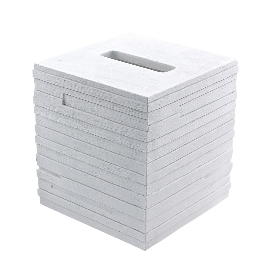 Nameeks Quadrotto White Resin Tissue Holder at