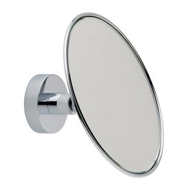 Wall Mounted Vanity Mirror Chrome Makeup Mirrors At Lowes No Drilling Required Baath Plus Chrome Plated Zinc Magnifying Wall Mounted Vanity Mirror