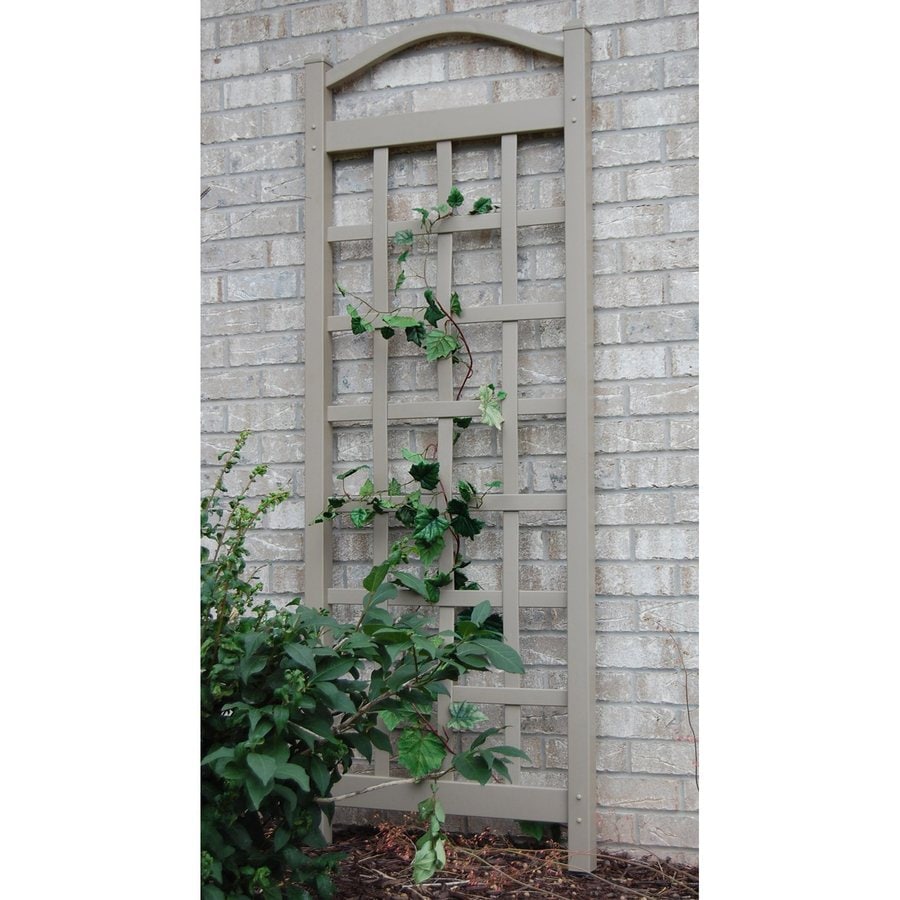 DuraTrel 28in W x 76in H Brown Traditional Garden Trellis at