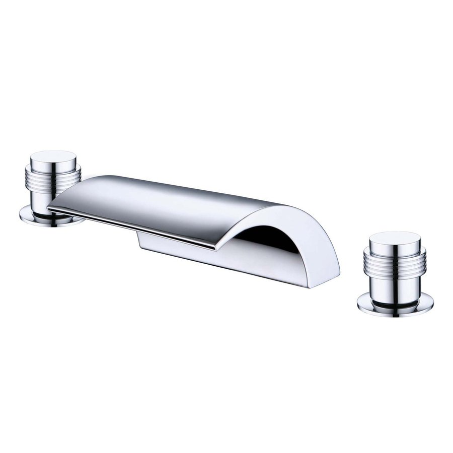Yosemite Home Decor Polished Chrome 2 Handle Fixed Deck Mount Yosemite Home Decor Polished Chrome 2 Handle Fixed Deck Mount Bathtub Faucet
