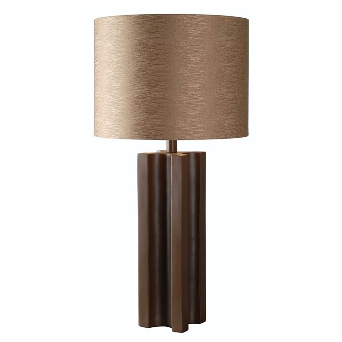 Table Lamp With Fabric Shade, Chocolate Table Lamp Shade