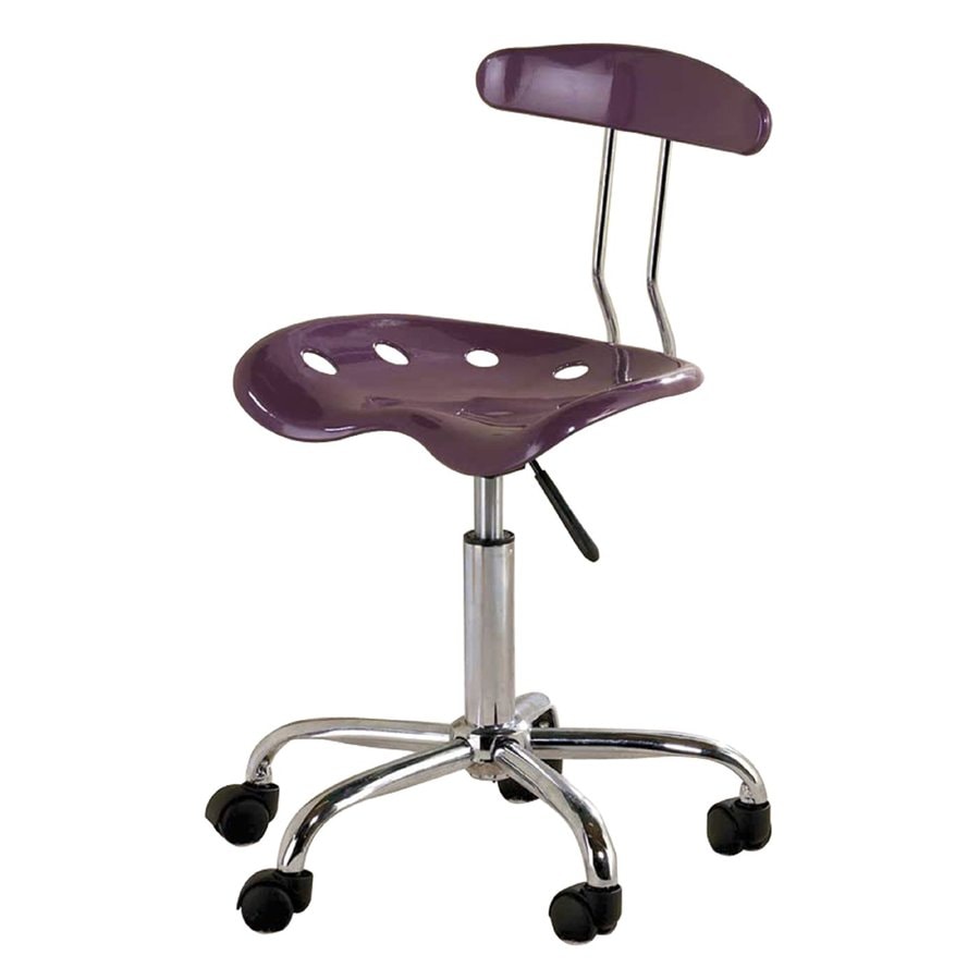 Ace Bayou Tractor Seat Purple Task Office Chair At Lowes Com