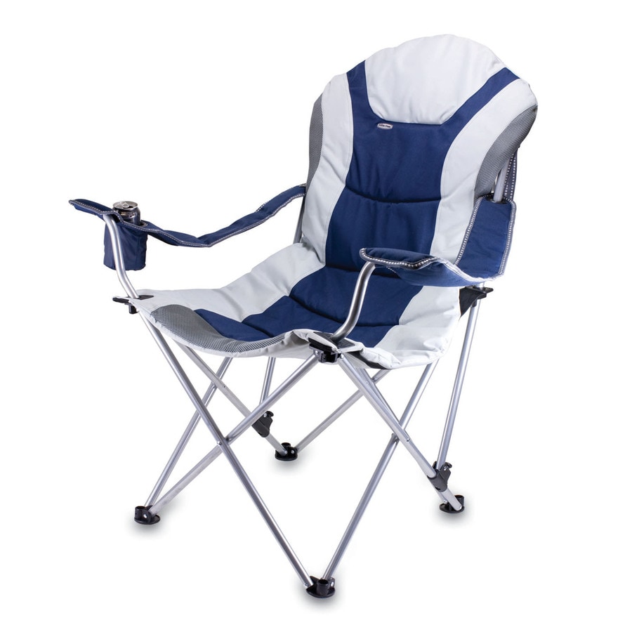 Shop Picnic Time Navy Steel Folding Camping Chair At Lowescom