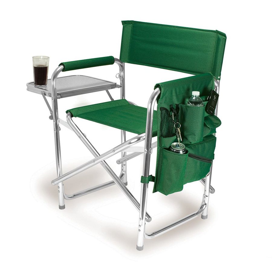 Shop Picnic Time Green Aluminum Folding Camping Chair at Lowes.com