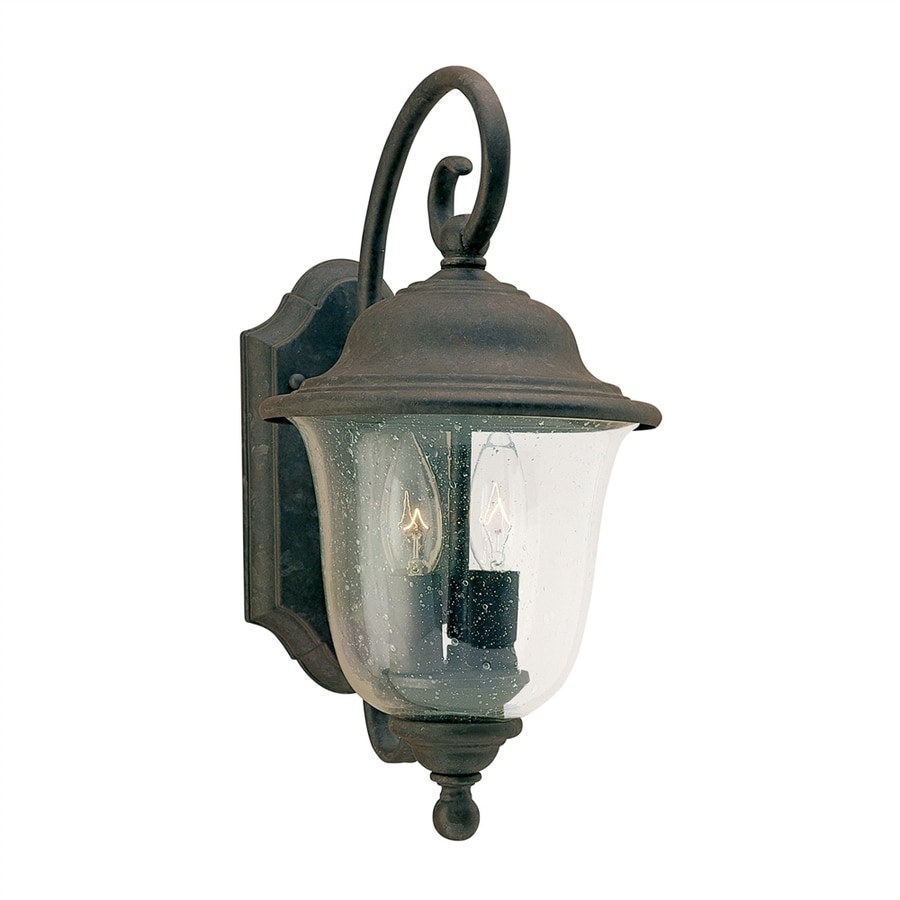 Shop Sea Gull Lighting Trafalgar 14.75-in H Oxidized Bronze Outdoor Wall Light at Lowes.com
