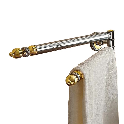 Nameeks Queen Chrome/Gold Double Towel Bar